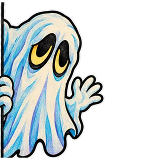 A ghost peeking in